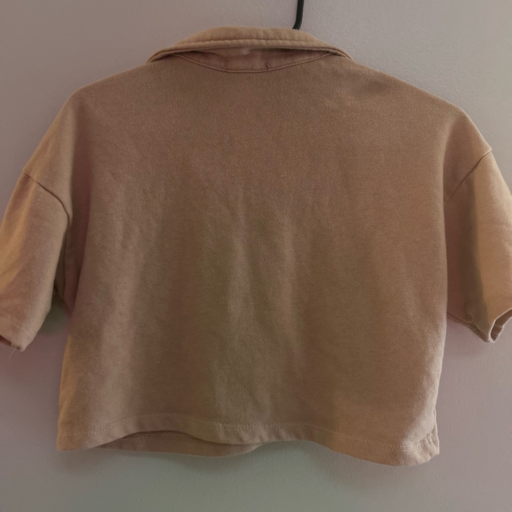 Tan Crop Top by Love Streak - Picture 3 of 3